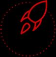 icone foguete simbolizando a missão