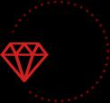 icone diamante simbolizando os valores