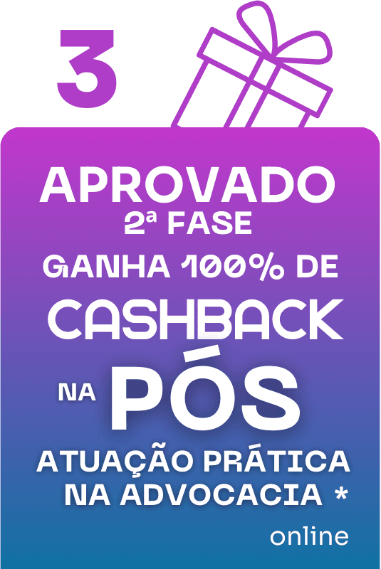 100% CASHBACK NOVA PÓS!