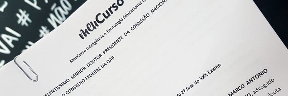 Professores do MeuCurso elaboraram ofício à OAB por inconsistências no gabarito preliminar da 2ª fase